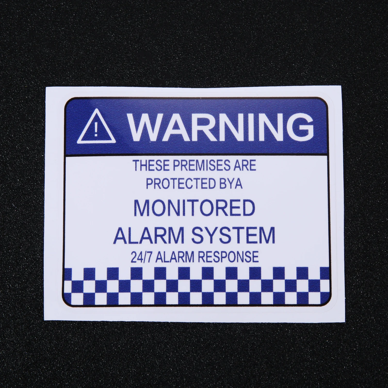 12pcs Warning Security Stickers 10cm*8cm Waterproof Decal 