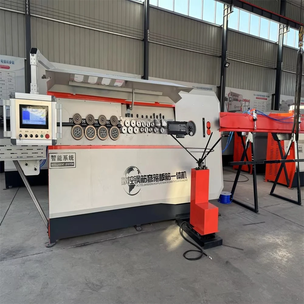 Numerical control steel bar straightening and bending machine/double wire bending machine