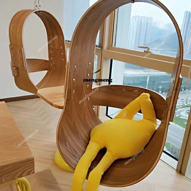 

F182 Nordic Modern Patio Swings Minimalist Design Homestay Indoors Living Room Patio Swings Courtyard Outdoor Furniture