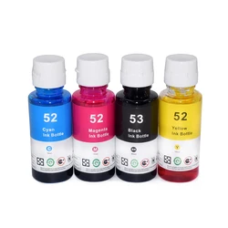 4 color GT51 GT52 Refill Dye Ink For GT 5810 5820 For HP Smart Tank 450 455 500 510 515 516 519 530 559 570 610 615 651 Printer