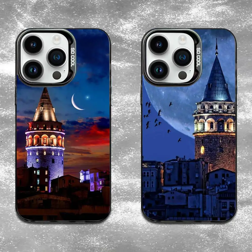

Turkey Istanbul Scenery Phone Case For iPhone 16,15,14,13,12,11,Mini,Pro,E,MAX Black Candy Matte Shockproof Cover