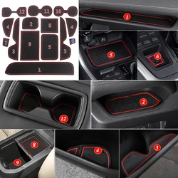 Non-slip Auto Interior Door Gate Pad Cup Coaster For Toyota RAV4 2019- 2021 2022 2023 2024 XA50 RAV 4 50 Car Slot Mat Accessorie