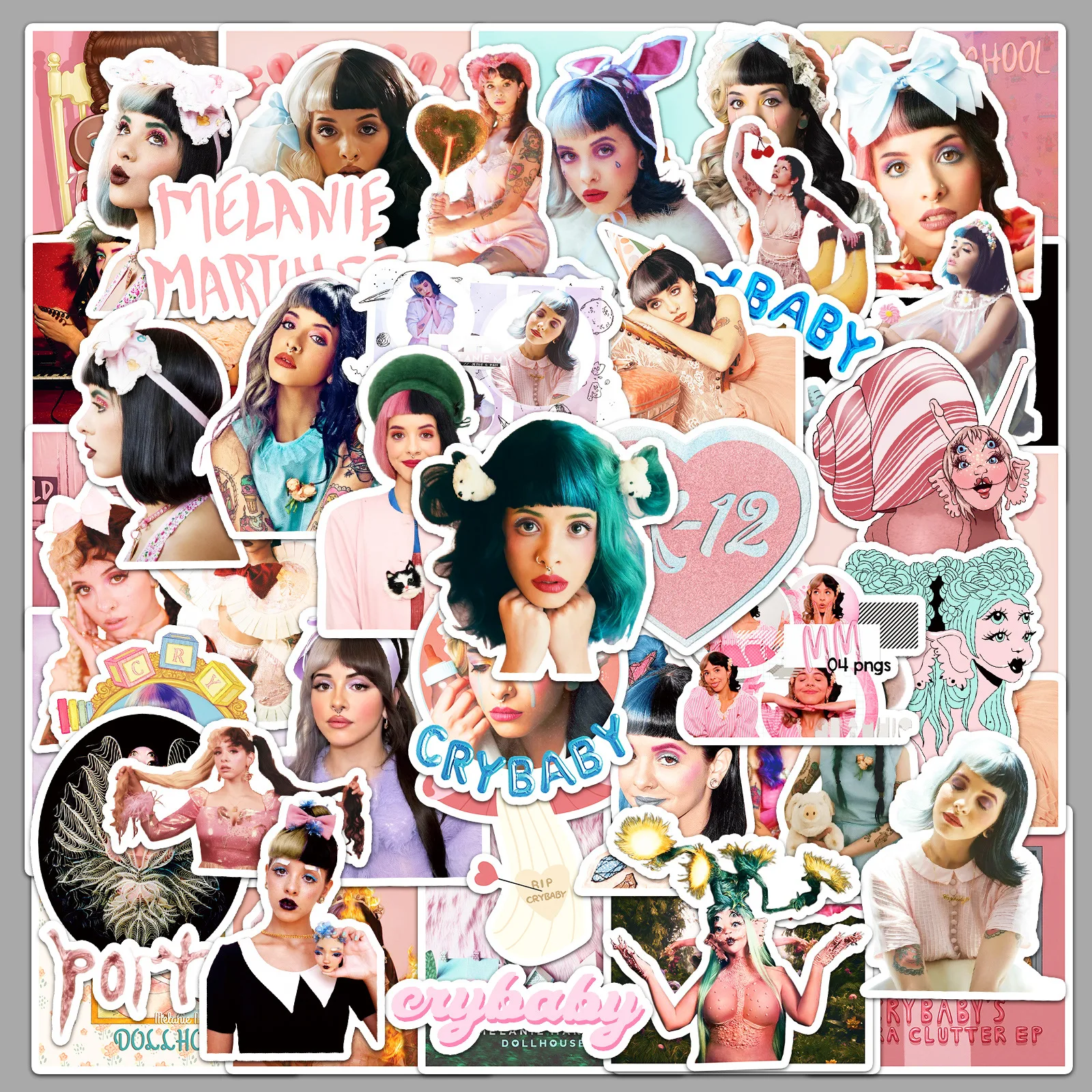 

50PCS Funny Melanie Martinez Singer Graffiti Stickers DIY Decoration Phone Fridge Helmet Bike Stationery Cartoon Decals