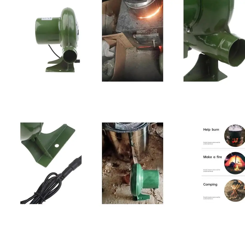 

12 В 30 Вт/40 Вт/80 Вт воздуходувка для барбекю на открытом воздухе путешествия портативный моторный инструмент