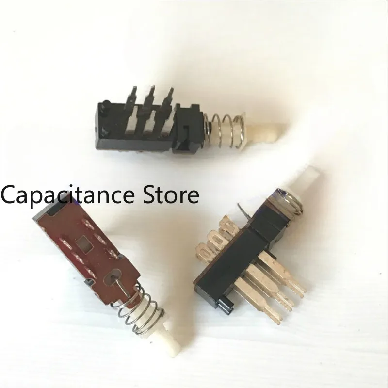 5PCS Self locking  2*3 pin position switching  power  press  6pin with long  foot button