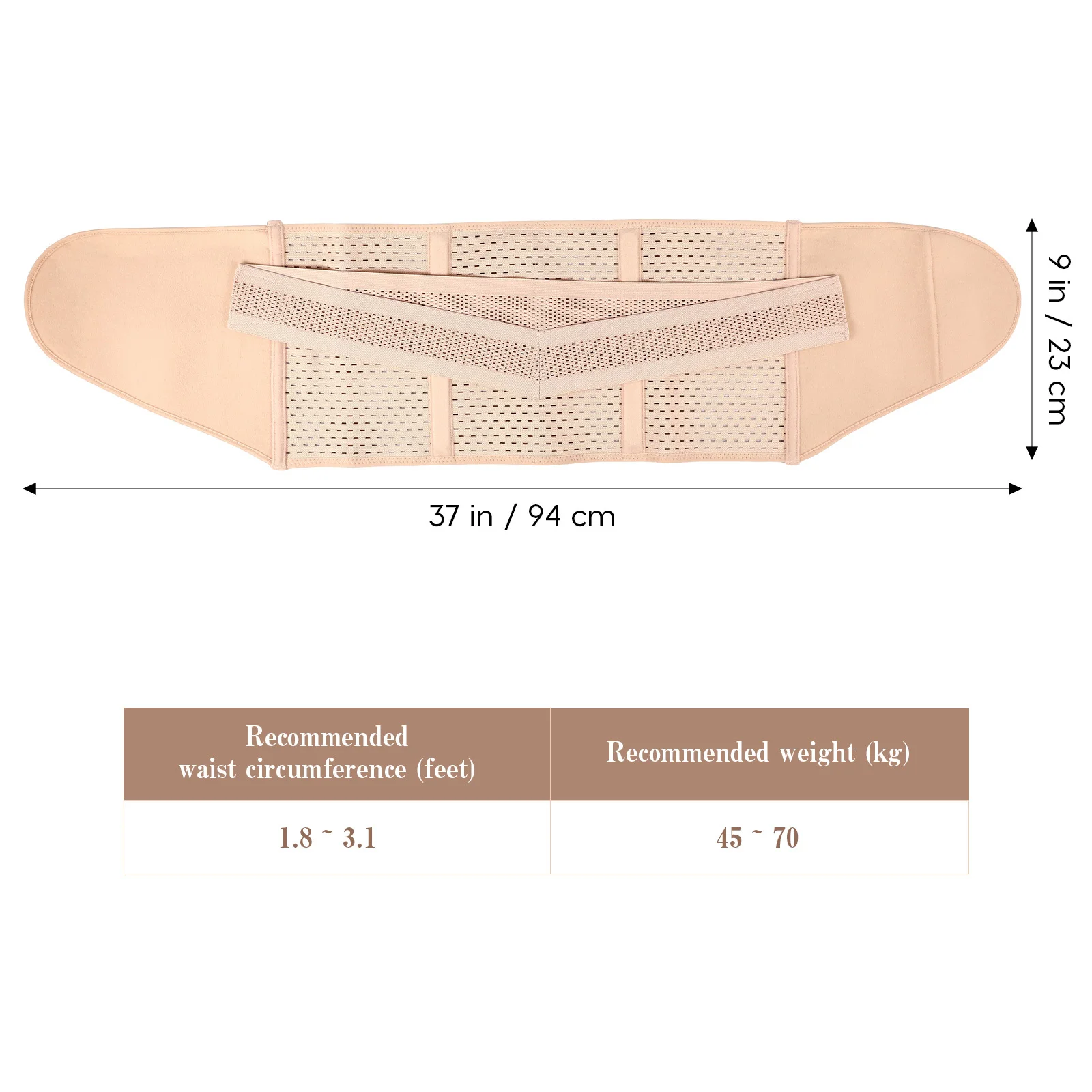 Postpartum buikband Comfortabel polyester tailleondersteuning Verstelbare buikbinder Afslankriem Postpartum herstelomslag