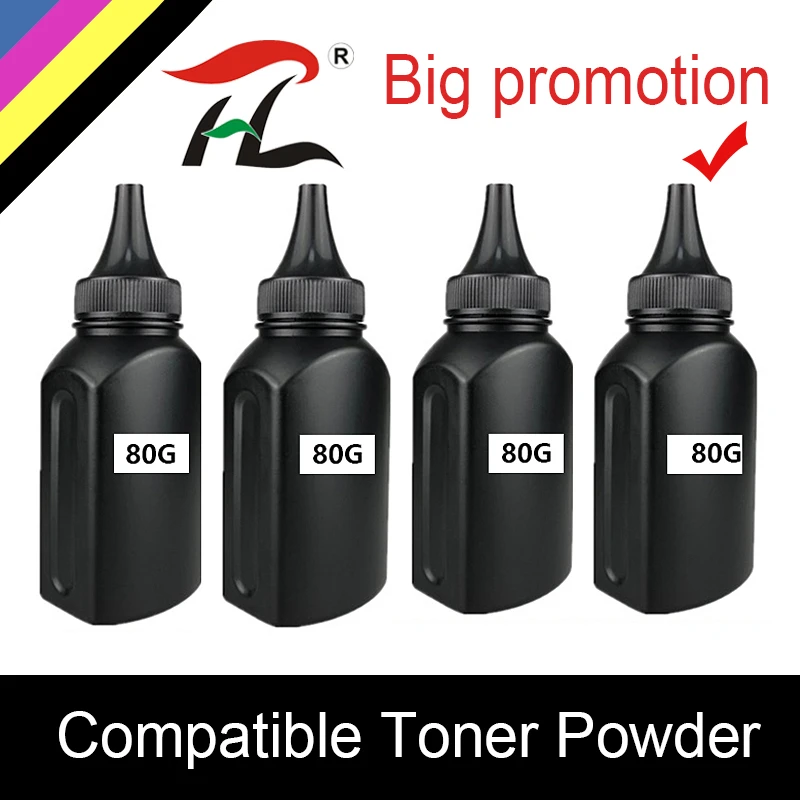 Refill Black 80G D111S 111s Toner Powder Compatible for Samsung M 2020 2020W 2022 2022W 2070 2070W 2070F 2071 2074FW