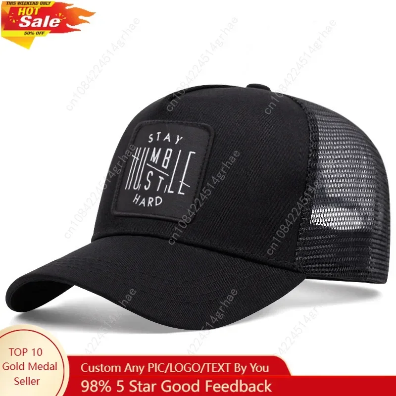 

Embroidered baseball cap Outdoor sports mesh cap visor visor casual everything trend