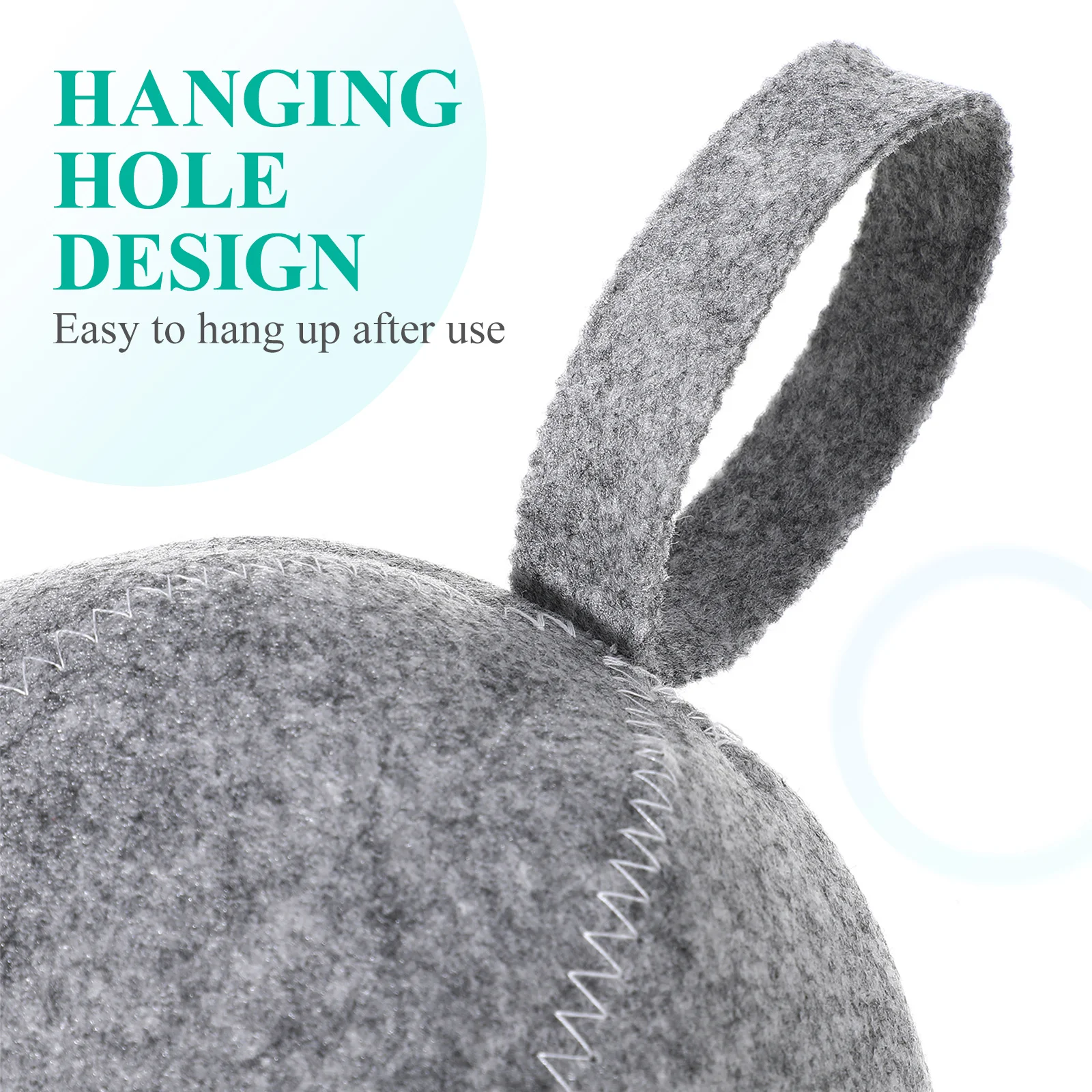 

2 pcs Hat Thickened Felt Bathing Cap For Bathroom Head Cover Women Men Anti Heat Shower Head Cover Spa Accessories