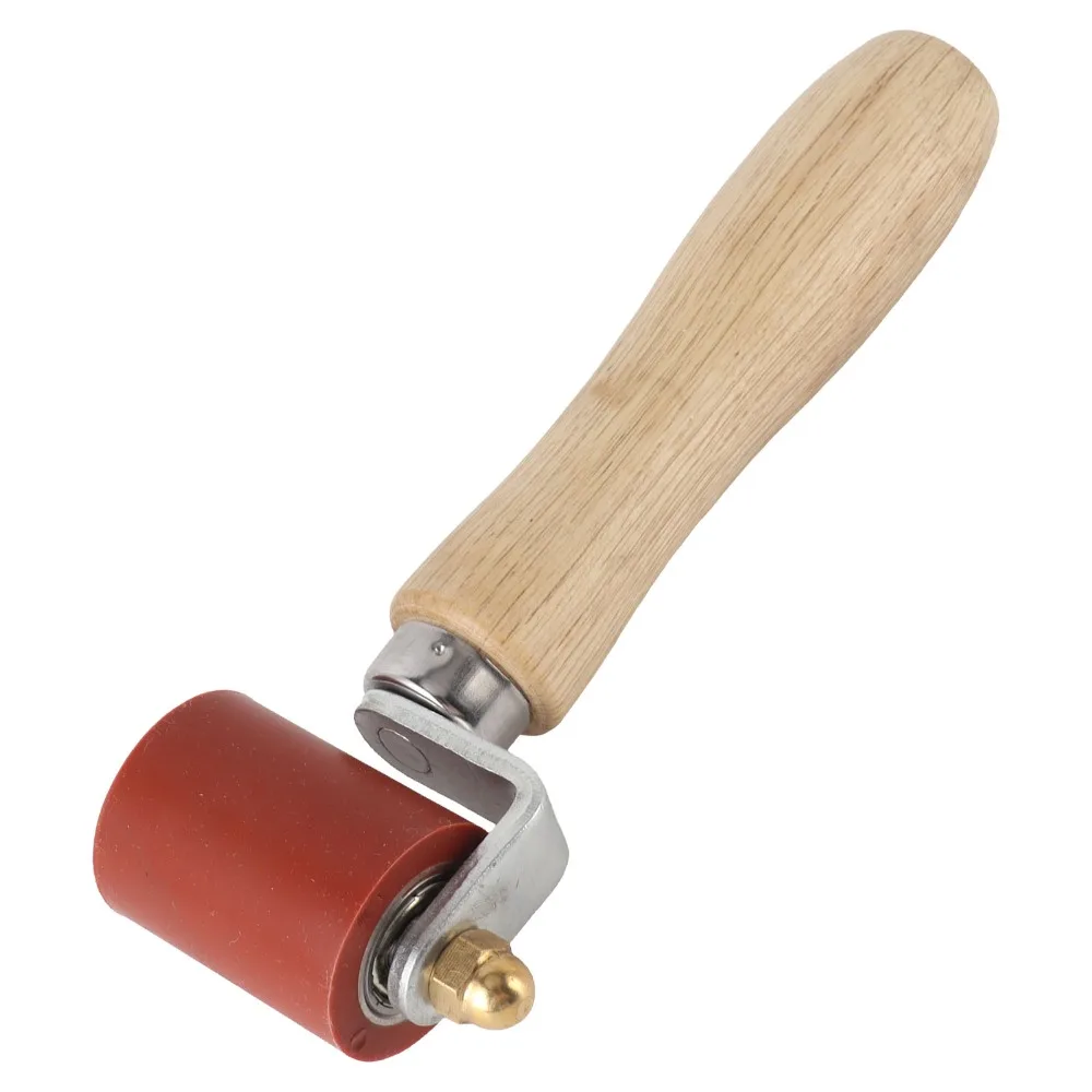 40 مللي متر الثقيلة سيليكون التماس الأسطوانة مقبض خشبي مريح قبضة لحام يده الأسطوانة لأغشية PVC/TPO/EPDM