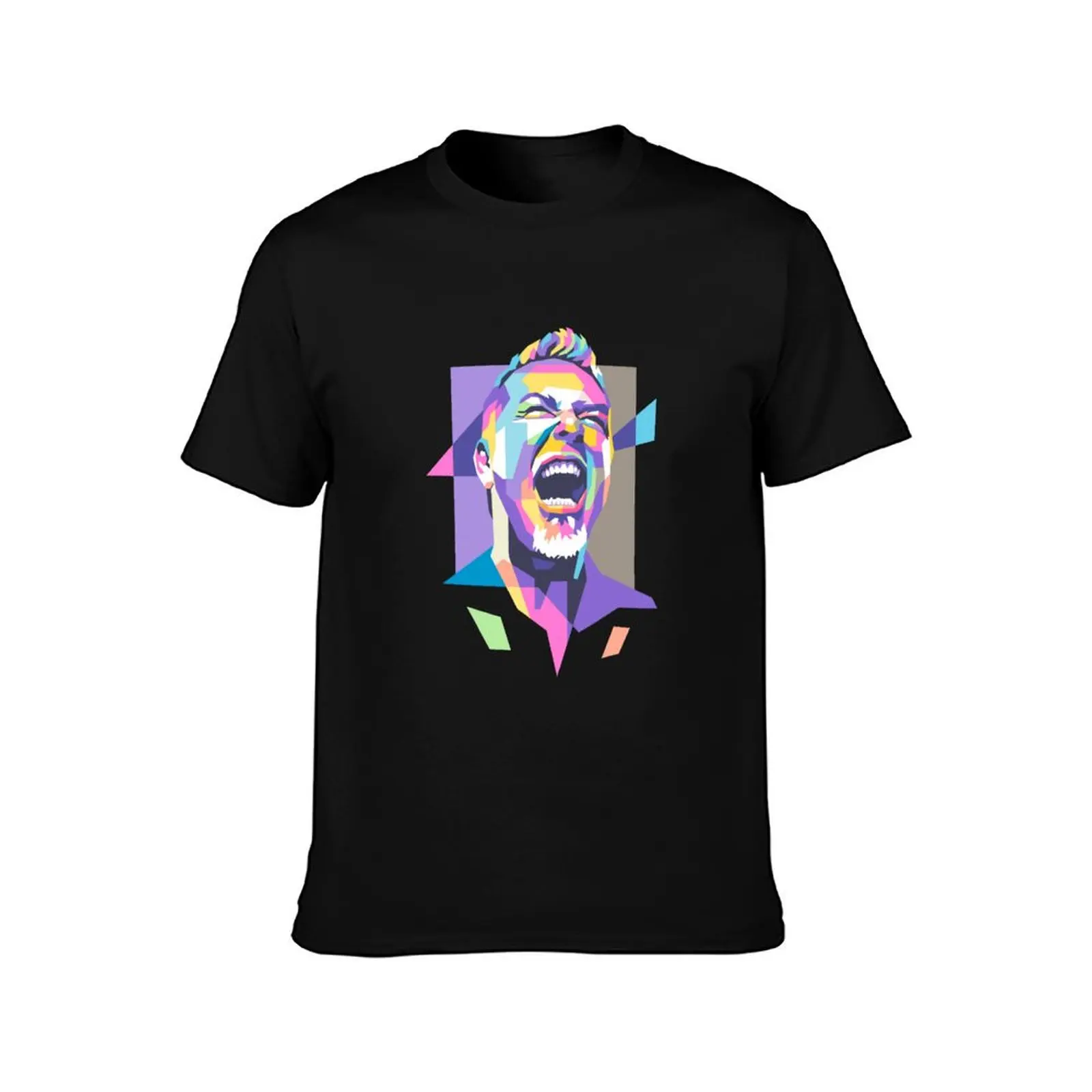 James Hetfield in WPAP T-Shirt customs design your own summer clothes custom shirt designer t shirt men