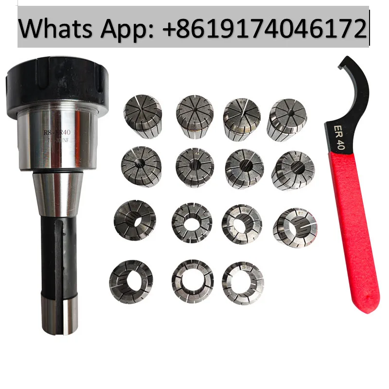

Turret milling machine milling cutter chuck R8 handle ER set 3/4 metric/imperial quick change milling chuck set