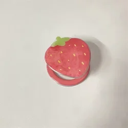 Korean Cute Red Strawberry Magnetic Holder Grip Tok Phone Stand Bracket Support for IPhone 16 Samsung for Pad Magsafe Smart Tok