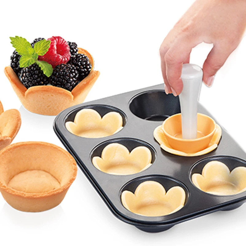 Tart Shells Mold Pastry Tamper Plastic Mini Tart Tamper Round Tartlet/Tarts Shell Maker Baking Tools