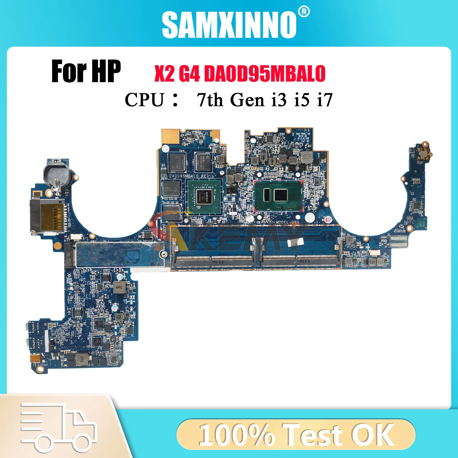 

DA0D95MBAL0 For HP ZBook X2 G4 Laptop Motherboard L03242-001 With i5 i7 CPU Quadro M620 100% Fully Tested