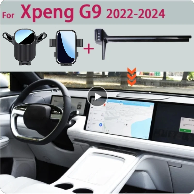 

Car Phone Holder For Xpeng G9 2023 2024 Multimedia Screen Fixed Base Charging Stand Car Mobile Phone Mounts