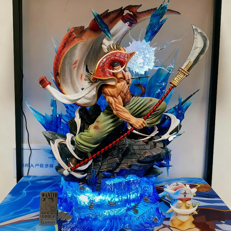 

One Piece 38cm Whitebeard Premium Light-Up Action Figure Large Size Statue PVC Anime Model Toy With Base Desktop Decor Boy Gift