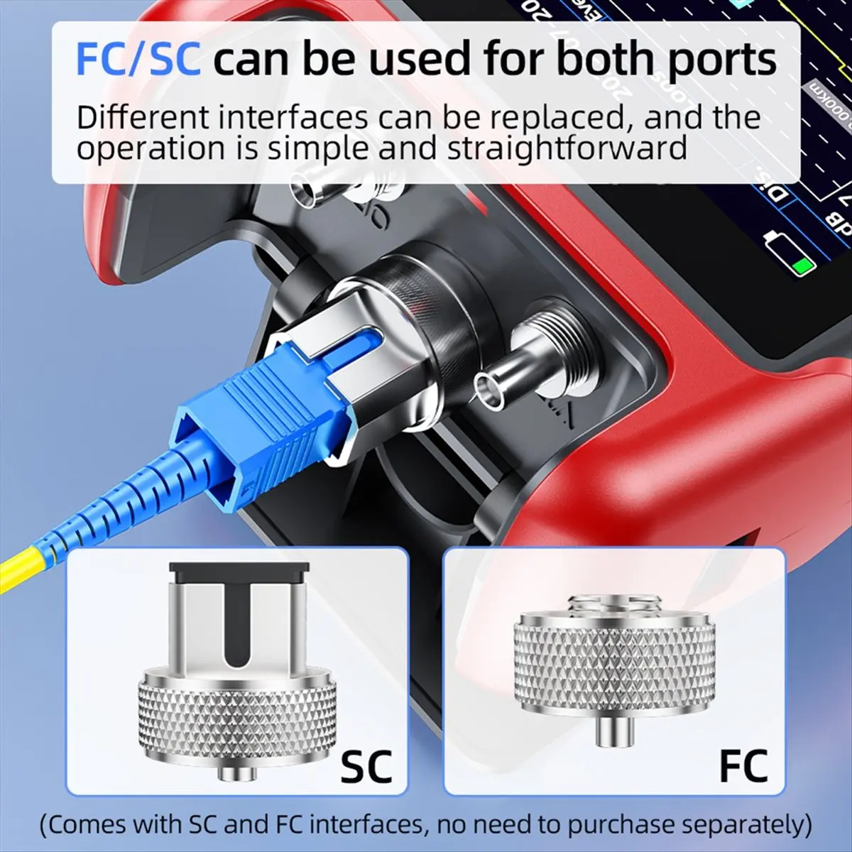 

【Like】 S-900D Mini OTDR Fiber Optic Reflectometer 1310/1550nm -70-+8dBm 64km 24/22dB Fiber Optic Tester Power Meter