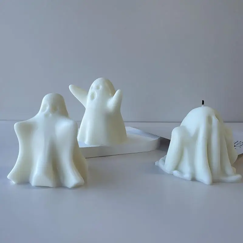 

DIY призрак свеча силиконовая форма ароматерапевтическая свеча пластырь мыло ручной работы эпоксидная смола ремесло литейные инструменты для украшения Хэллоуина