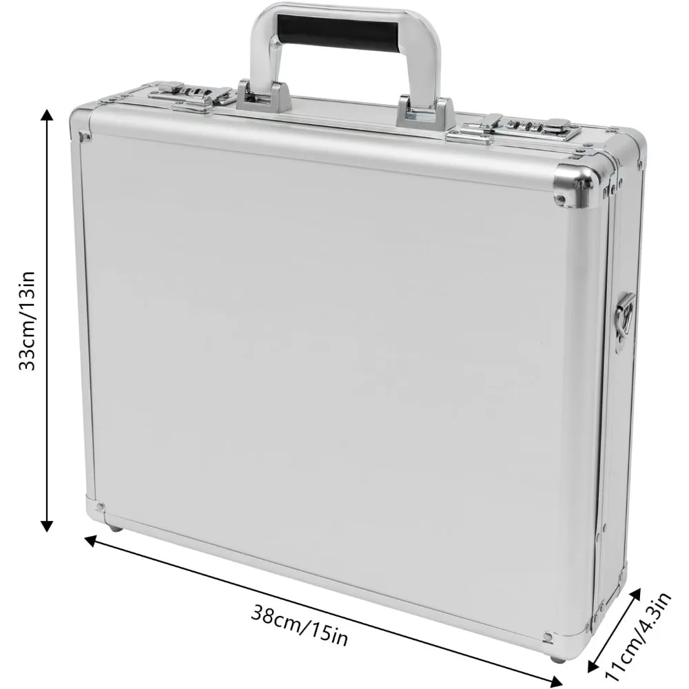 Valigetta di sicurezza rigida con chiusura da 15x4x13 pollici per bussiness Valigetta rigida da 22 libbre con serrature