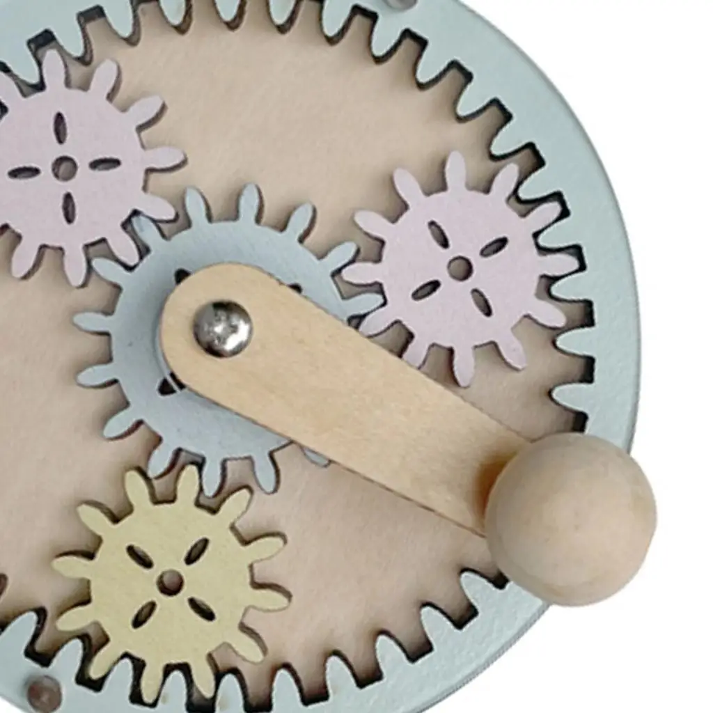 Material de tablero ocupado para actividades infantiles, accesorio artesanal, material didáctico Montessori, tablero ocupado para bebé, engranaje de manivela manual, juguete divertido de habilidad de aprendizaje