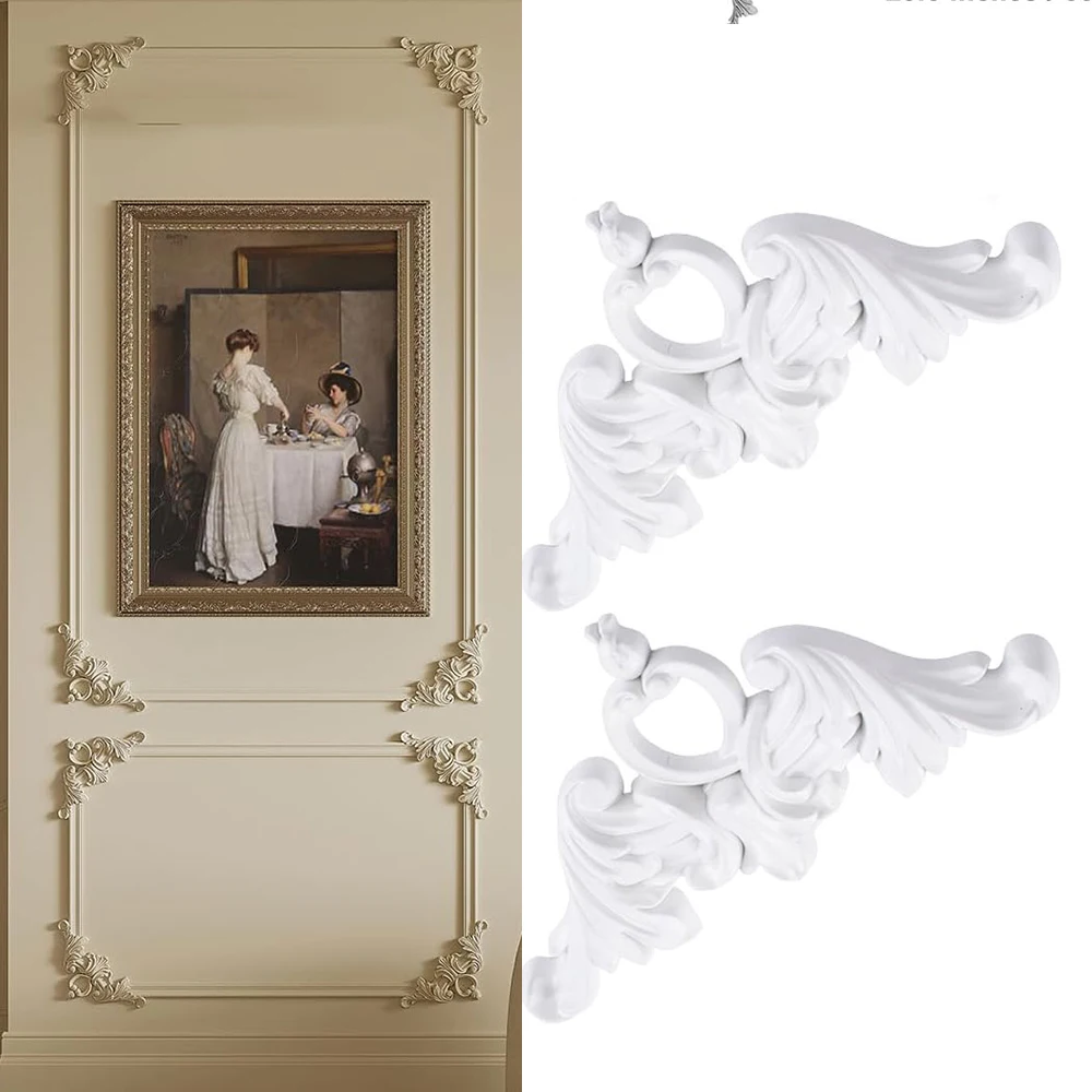 

Ceiling Molding Kit,French Style Decorative Panels with Floral Pattern,Accent Wall Trim for Ceiling,Fireplace,Staircase,Cabinet