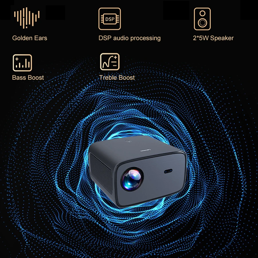 جهاز عرض Lenovo X3 1080P 2K يدعم التركيز التلقائي لغرفة النوم المنزلية والألعاب والتلفزيون الذكي واي فاي وبلوتوث وأندرويد والمسرح المنزلي الذكي والفيديو #6