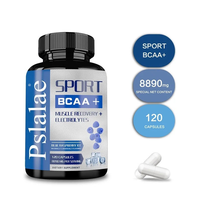 

Sport BCAA Supplement – Branched Chain Amino Acids Capsules – Enhance Strength and Energy Levels, Increase Muscle Mass