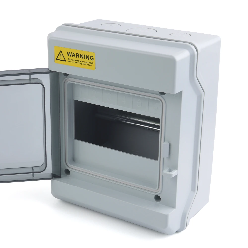 HS Series Electrical Distribution Box Circuit Breaker MCB Outdoor IP65 Waterproof Power Junction Box 4/6/9/12/15/18/24/36 Way