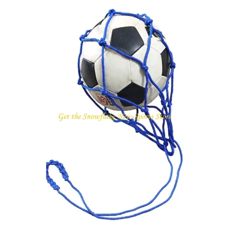 

E56D Outdoor Sport Nylons Net Basketball Bag Football Kick Trainer Soccer Kick Meshs Bag Football Skill Practice for Kid Adult