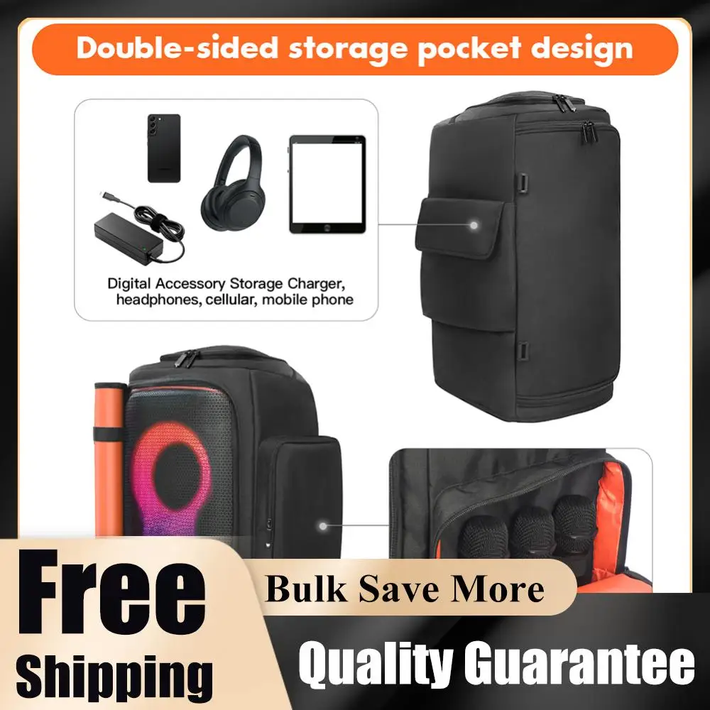 

Portable Speaker Dust Case Waterproof Double-Sided Speaker Storage Bag Zipper Closure for Partybox 110/ Partybox Club 120
