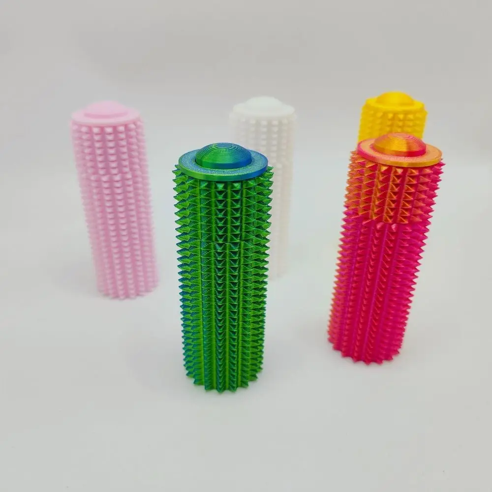 New Rotatable Mini Grip Toys Portable Stress Relief Spike Roller Toy Adults Pain Stim Fidget Toy Novelty Gifts