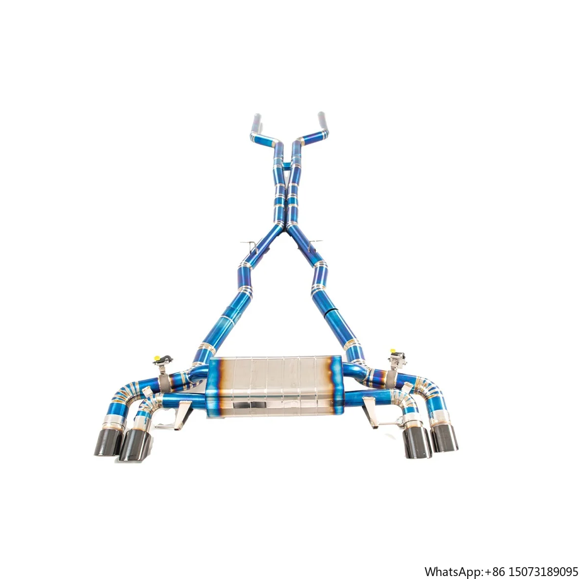 

Выхлопная система Wild Growling Sound Titanium Cooked Blue Muffler с электронными клапанами Catback для M5 F90 4.4T AWD