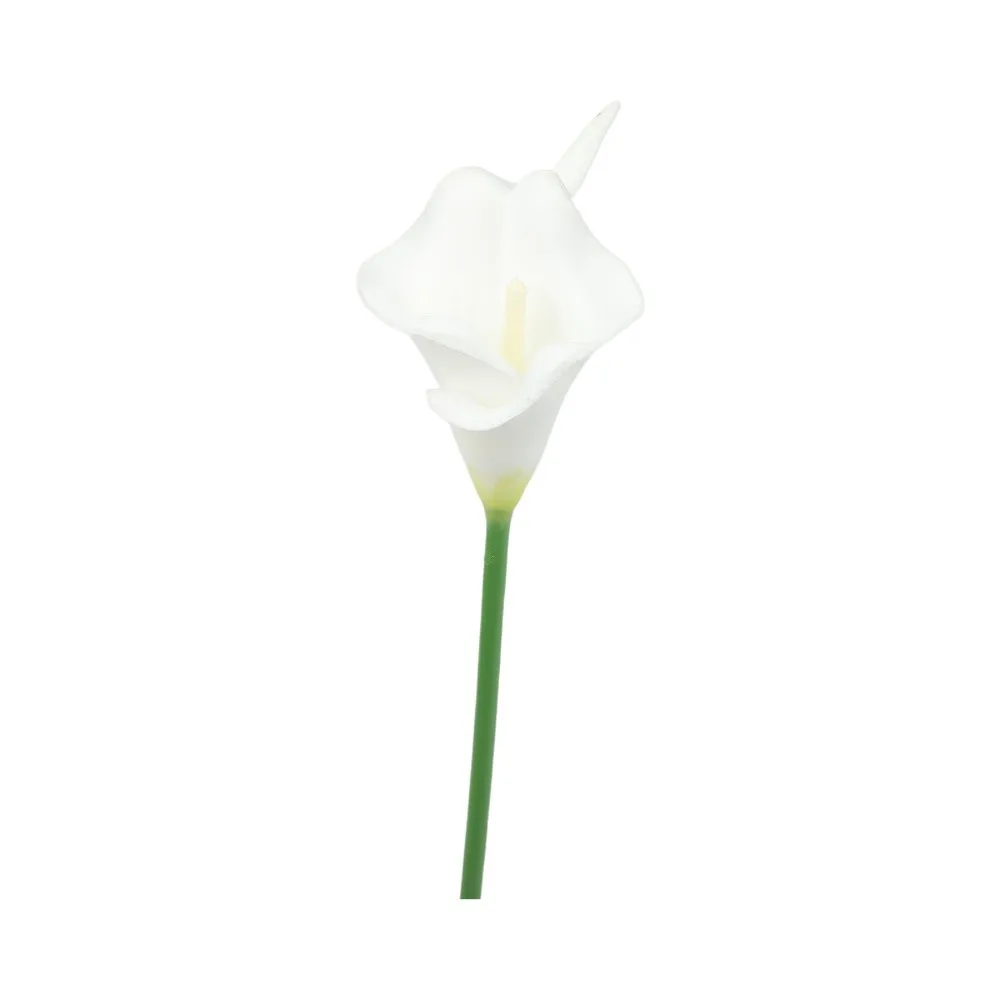 Calla Lily Fake Flower Bouquet for Wedding Photography Backdrops Home Decor Shelf Mantel Tabletop Arrangements