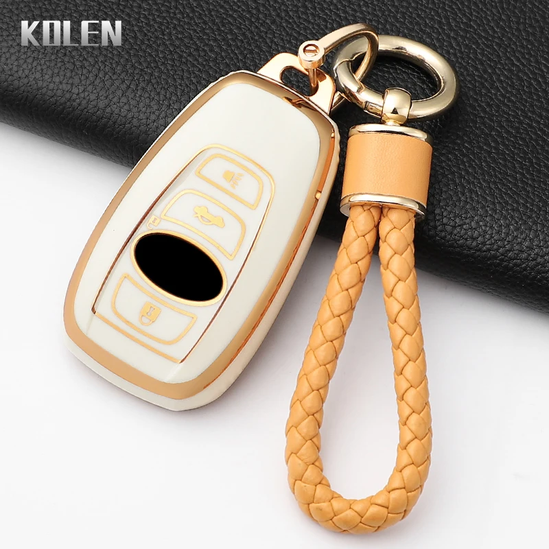Mode TPU Auto Schlüssel Fall Abdeckung Für Subaru Brz Wrx Xv Ascent Forester Outback Impreza Legacy Geschützt Schlüsselbund Shell Zubehör