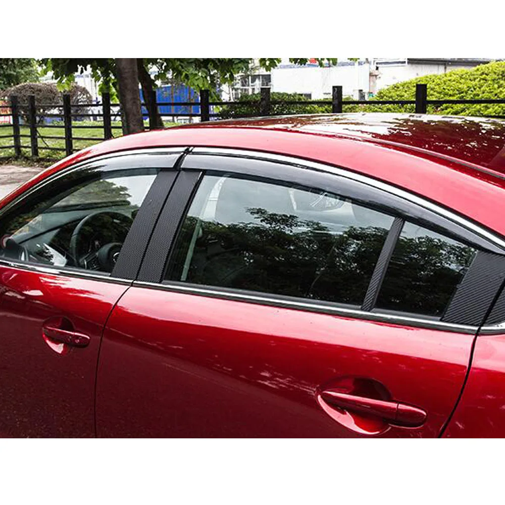 For Mazda6 Mazda 6 Atenza 2014 2015 2016 2017 2018 2019 Car Styling Stick Plastic Window Glass Wind Visor Rain/Sun Guard Vent