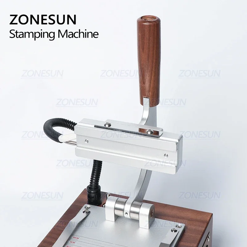 ZONESUN ZS110C Transferpresse Maschine Tasche Logo Stempel Eather Kunststoff Holz Papier Karte Prägung Digitale Heiße Goldfolie Stempelmaschine