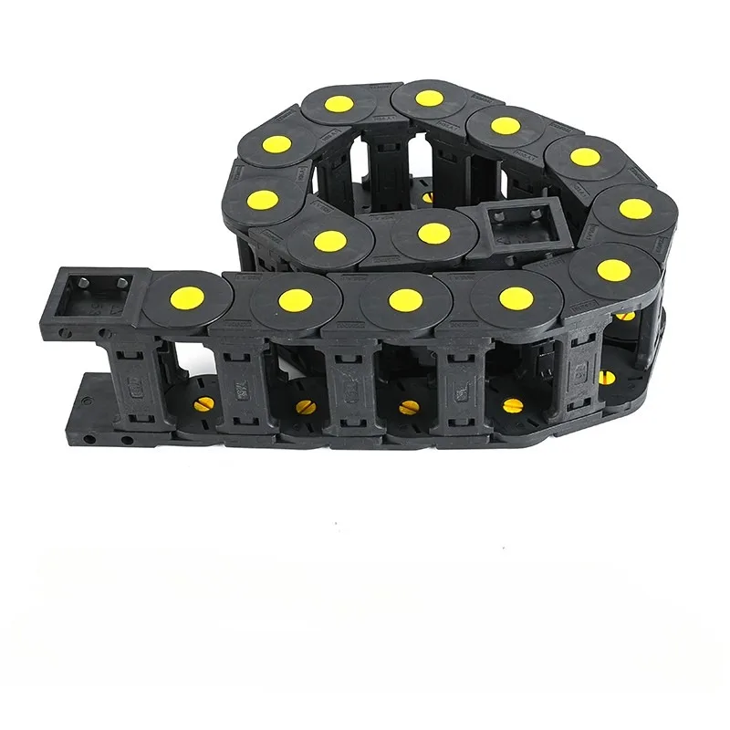 Plastic Transmission Cable Chains Bridge Opened Drag Chain with End Connectors CNC Router Machine Tools Wire Carrier