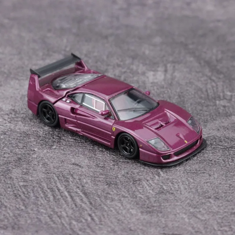 Stance Hunters 1/64 F40 LM Lila Legierung Kraftfahrzeug Diecast Modelle Auto Spielzeug Sammlung Jungen Weihnachtsgeschenke