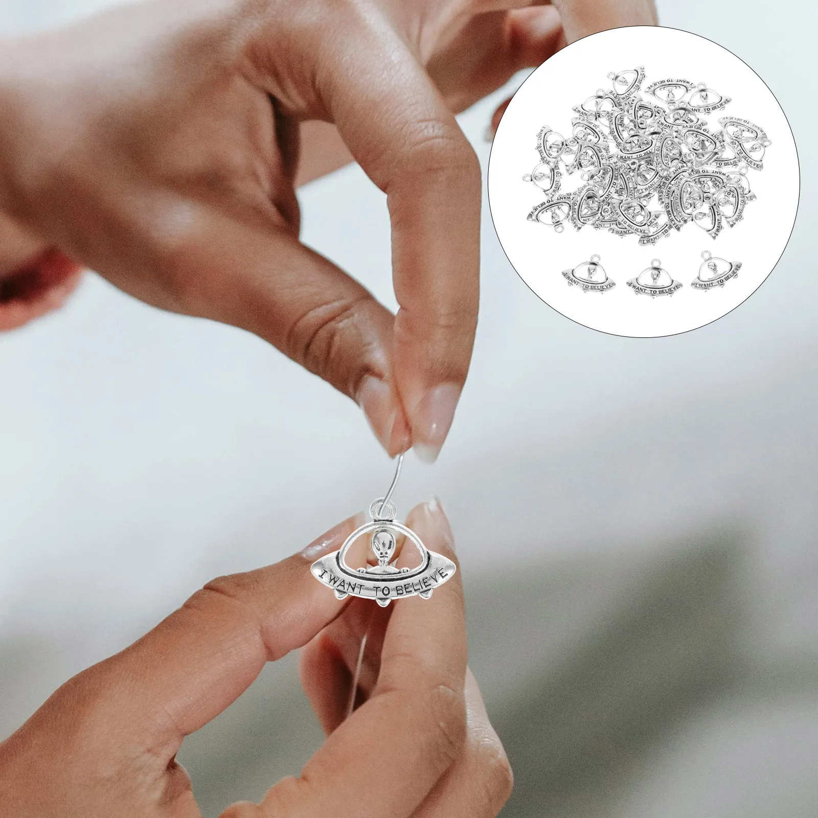 

50Pcs Pendant Creative Alloy Charms for DIY Jewelry Accessories Necklaces Bracelets Party Supplies Alloy Enamel Charms