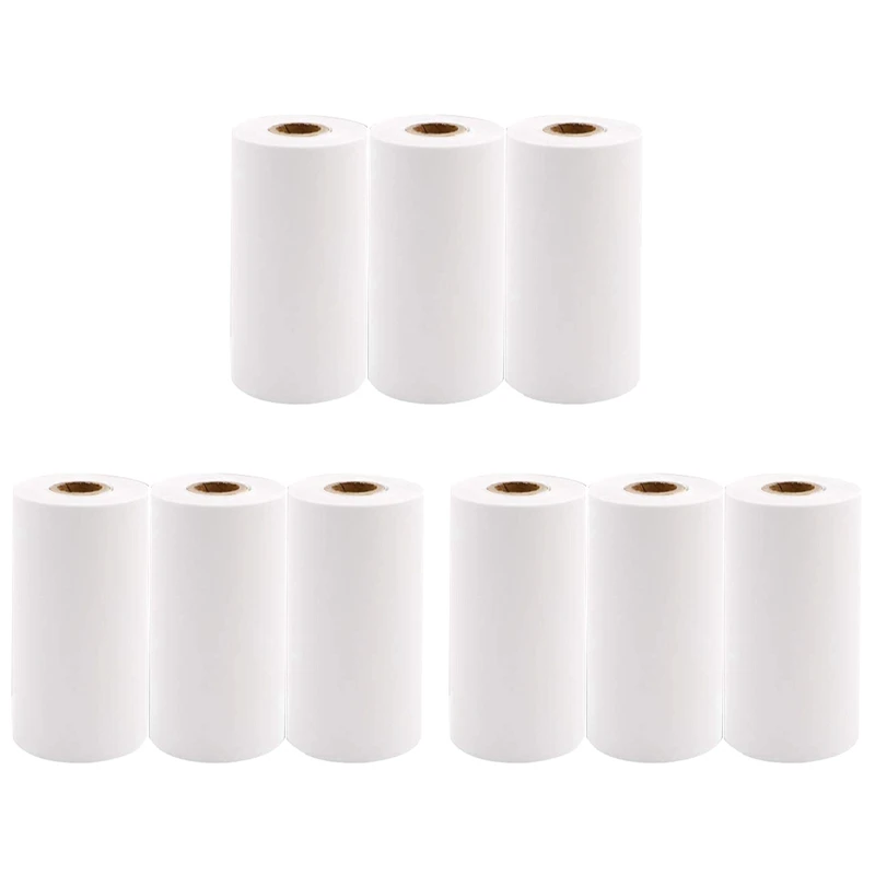 9 Rolls Printable Paper Thermal Paper 57X30mm Photo Paper For PAPERANG P1 P2 Printer