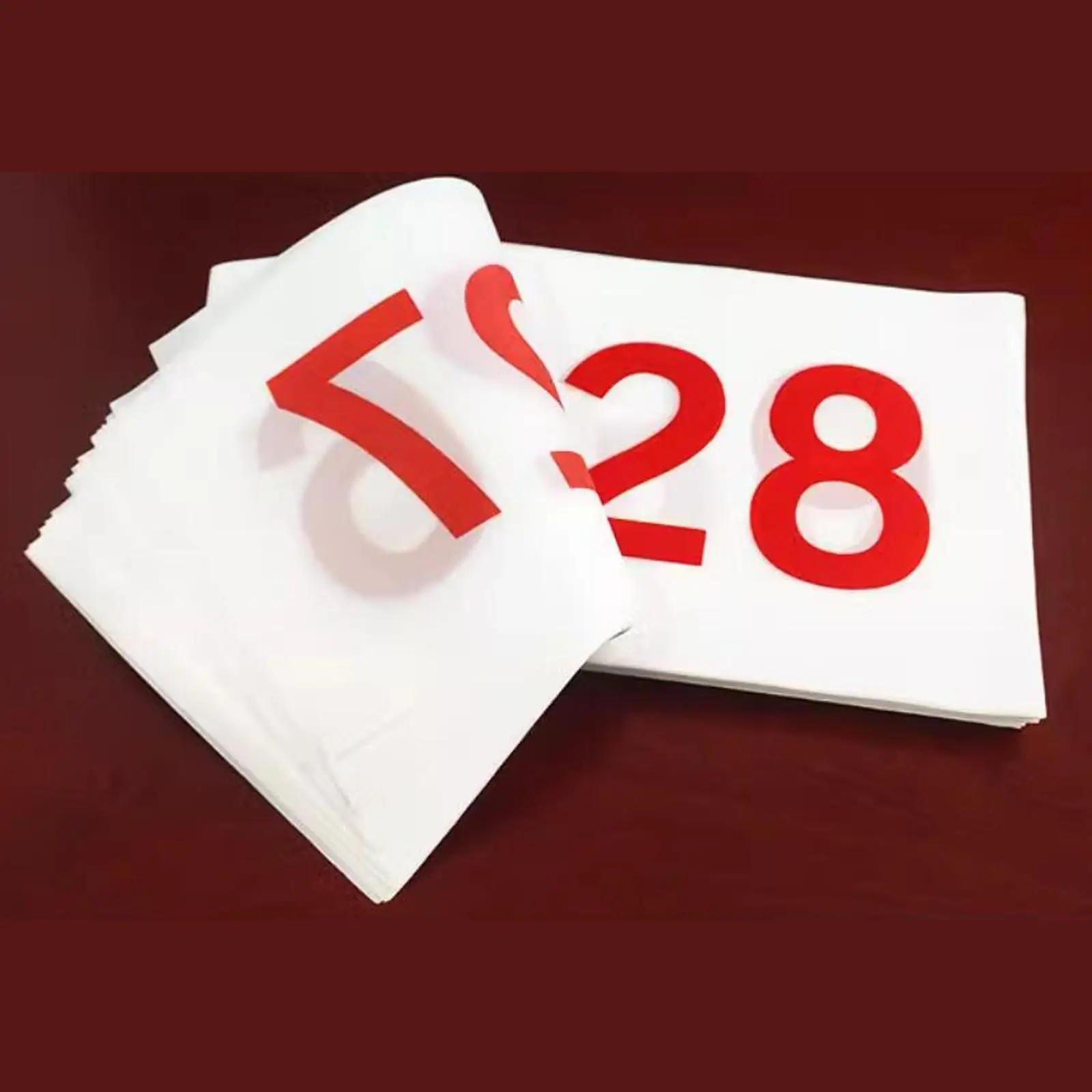 Running Bib Waterproof Washable Numbered Bibs for Cycling Gymnastics Soccer