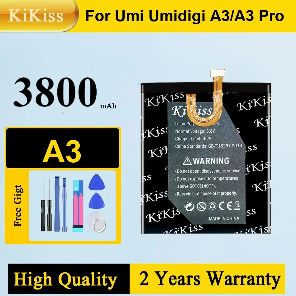 

3300mAh Mobile Phone Battery for UMI Umidigi A3 A3 Pro Batteries Warranty + Track Code with Tools