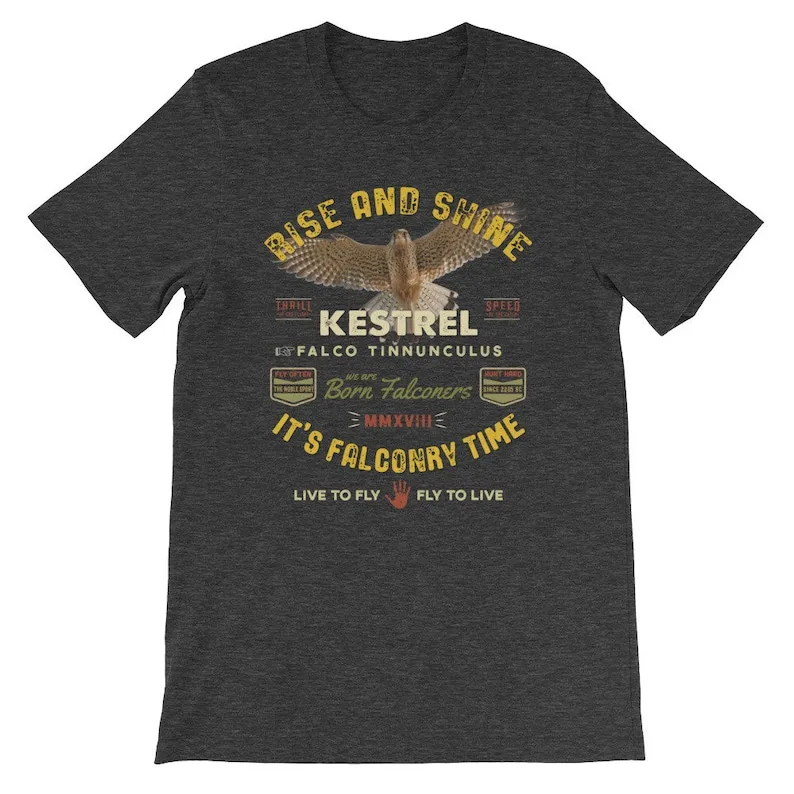 It's Falconry Time! Kestrel Falconers Falcon Short-Sleeve Unisex T-Shirt for Supplies and Clothing