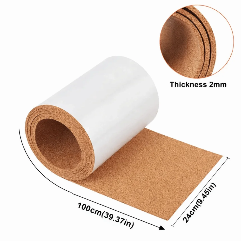 

1m Self-Adhesive Cork Roll 2mm Thick Square Photo Wall Sticker Cork Board
