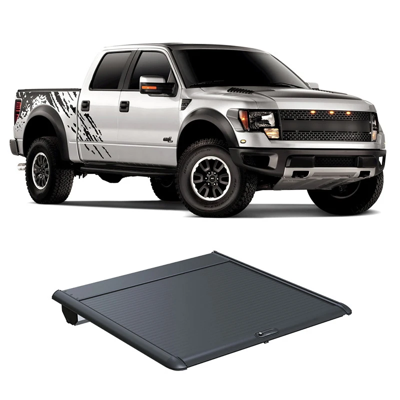 

Lethburn Pickup Truck Car 4x4 Accessories Aluminium Roller Lid Shutter Top Roll Up Tonneau Cover for Ford F150