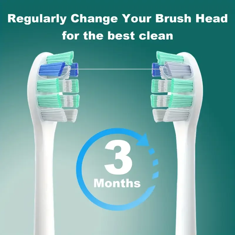 4-16 個交換用歯ブラシヘッドフィリップス電動ブラシヘッド 1100 2100 4100 4300 5100 5300 6100 6500 などと互換性あり