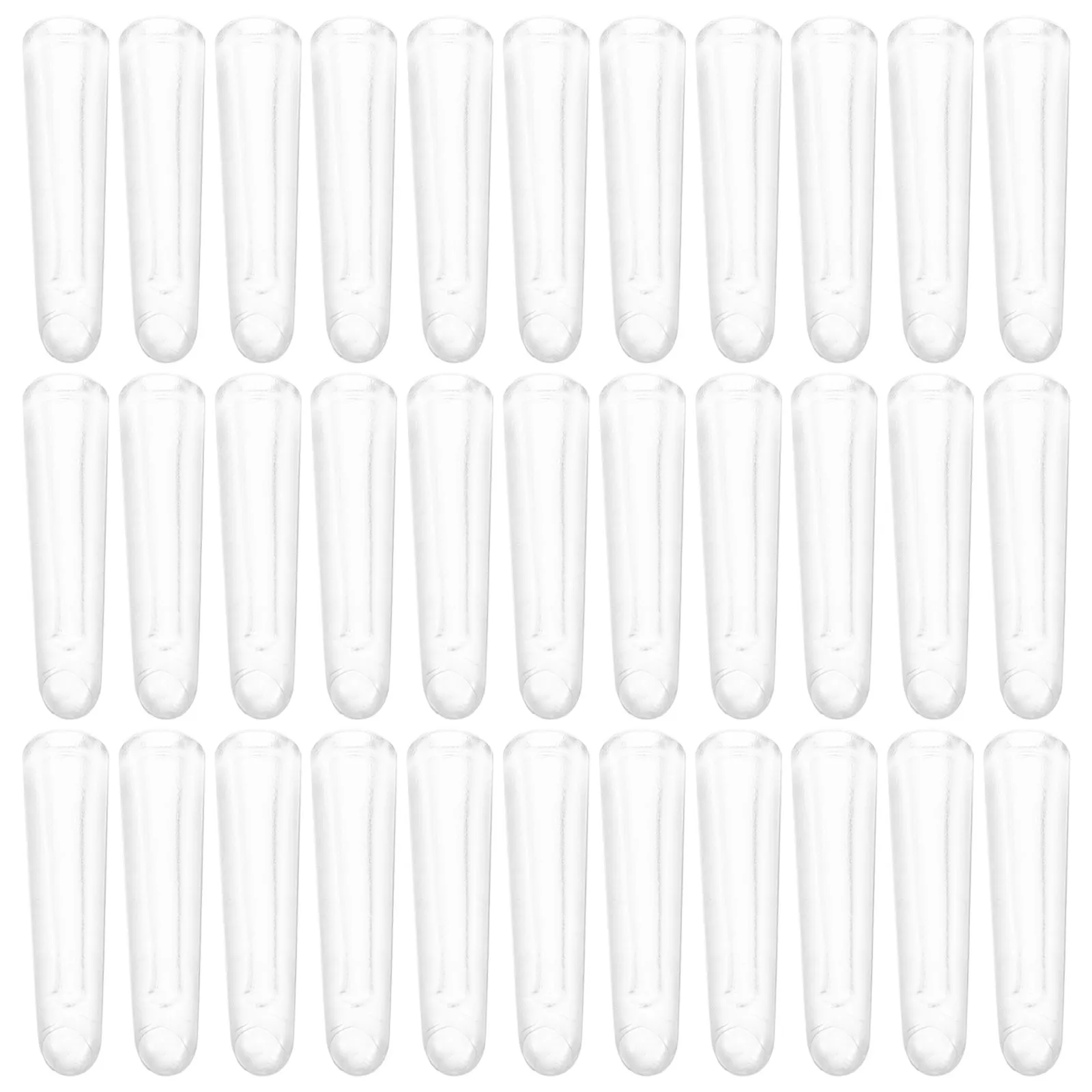 100pcs Clear PVC Tweezer Tip Protectors for Eyelash Extensions – Non-Slip Fine-Tip Beauty Tool Covers
