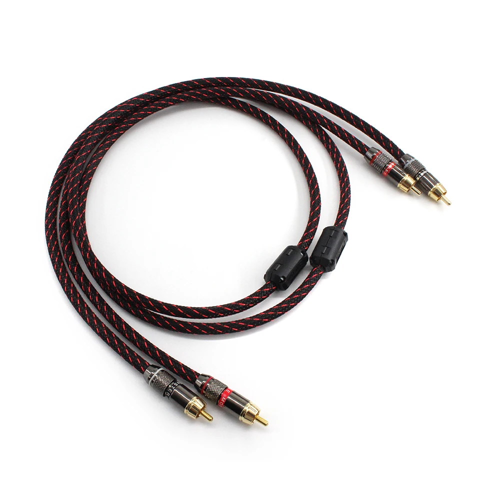 

Canare 1 pair RCA audio cable 2 RCA to 2 RCA Interconnect Cables HIFI Stereo 4N OFC Male to Male For Amplifier DAC TV car audio