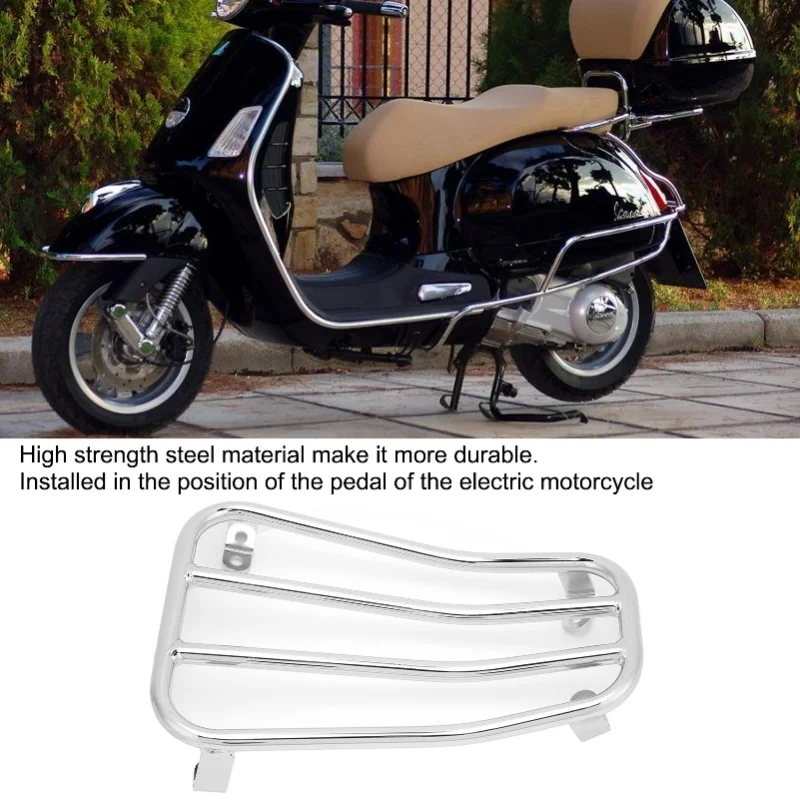 Motorcycle Scooter Footrest Luggage Rack Carrier Holder For GTS 150 250 300 GTV 2017-2022 Electroplated